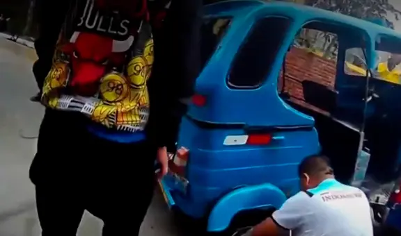 Independencia: chofer informal destroza su mototaxi para evitar ir al depósito