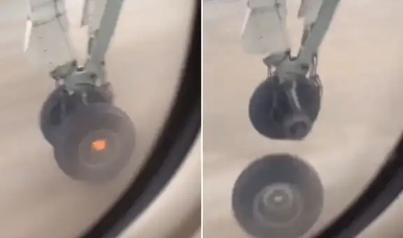 Mexicano grababa video desde avión y llanta sale volando: “Una escena de 'Destino Final'”