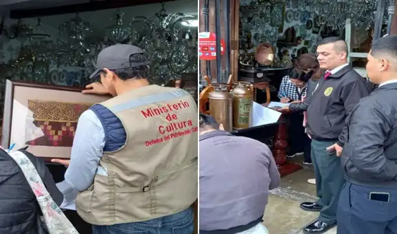 Surco: recuperan cuatro textiles prehispánicos que eran ofertados por casa de antigüedades