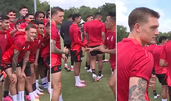 Oliver Sonne 'parchó' a Christian Cueva tras recibir un lapo en el entrenamiento de la selección