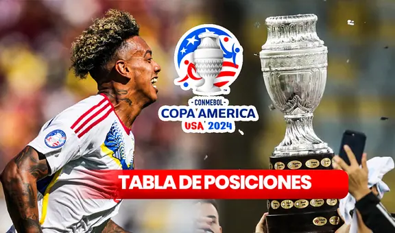 ¿Cómo va Venezuela en la tabla de posiciones de la Copa América 2024? Así va la Vinotinto tras vencer a Ecuador