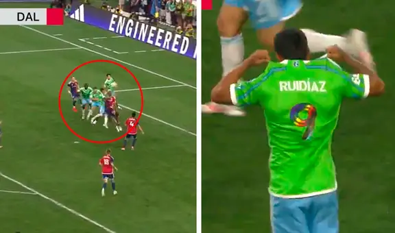 ¡Apareció el goleador! Ruidíaz marcó espectacular golazo de cabeza y su equipo remontó en la MLS