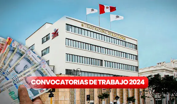 ¿Terminaste la secundaria? Jurado Nacional de Elecciones abre convocatoria con sueldos de hasta S/7.200