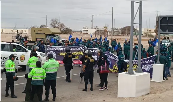 Huelga nacional de trabajadores de Senasa: PNP lanza lacrimógenas a manifestantes en frontera Perú-Chile