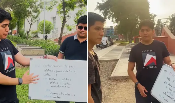 Joven de la UPC pone a prueba nivel académico de alumnos de la UNI con ejercicios de programación: "Es otra cosa"