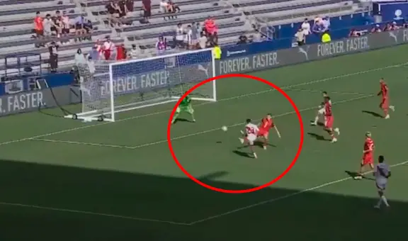 ¡Piero Quispe se perdió el 1-0! Volante de Perú falló un mano a mano solo frente al arco