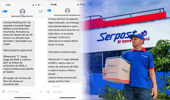 Alertan nueva modalidad de estafa: usan nombre de Serpost para robar datos personales