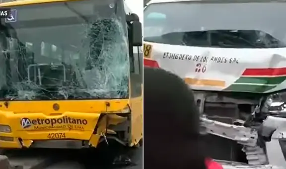 Bus del alimentador del Metropolitano provocó múltiple choque en Comas: dejó 19 heridos