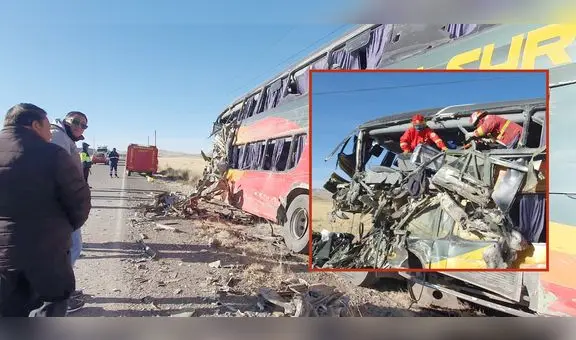 Tragedia en Puno: 3 muertos y 27 heridos deja choque entre dos buses interprovinciales