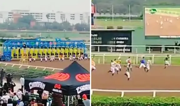 Jinetes corrieron sin sus caballos en carrera y usuarios bromean: “Solo pasa en Perú”