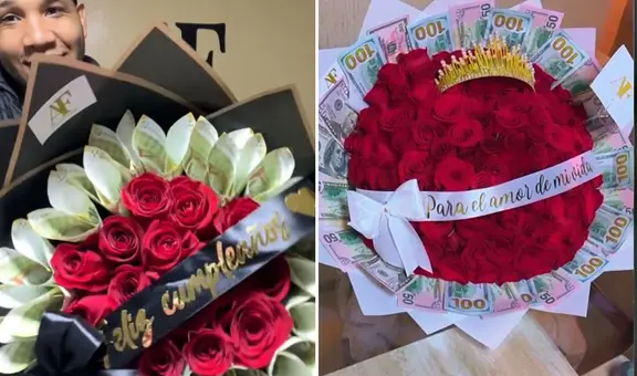 Florista en Perú es viral tras elaborar ramos con billetes verdaderos y dicen: “¡Detallazo!"