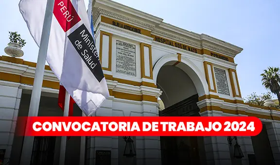 ¿Con secundaria completa? Hospital Dos de Mayo ofrece 96 puestos de trabajo con sueldos de hasta S/7.300