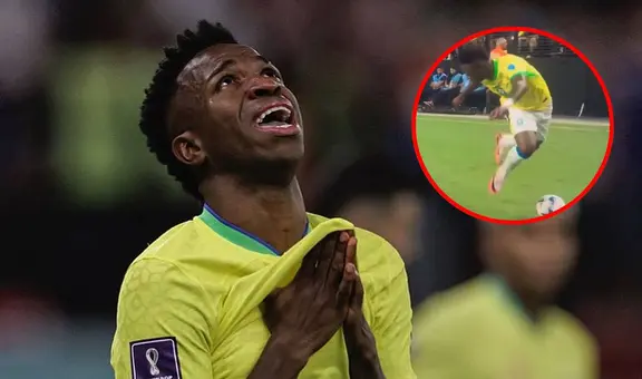 Vinícius intenta jugada a lo Neymar, pero le sale un ‘blooper’ y causa burla en redes