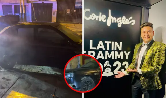 Extorsionadores incendian vehículo de cantante de cumbia en Villa María del Triunfo