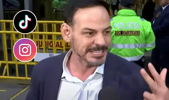 Mark Vito promociona sus cuentas de TikTok e Instagram al salir de audiencia por caso Cócteles: "Los invito a seguirme"