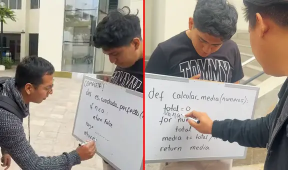 Joven de la UPC retó a alumnos de la UNMSM con ejercicios de programación y solo 1 pudo resolverlo