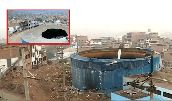 Sunass exige a Sedapal reponer techo en reservorio de agua en AA.HH de SJM: "Expuesto a la contaminación"