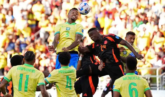 Brasil y Colombia empataron 1-1 y avanzan a los cuartos de final de la Copa América 2024