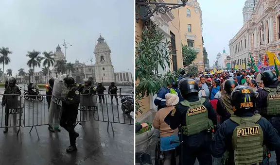 Protestan contra López Aliaga por reubicación de comerciantes: MML cierra plaza de Armas y alrededores