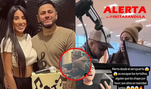 ¿Viaje de reconciliación? Samahara Lobatón y Bryan Torres son captados juntos en el aeropuerto
