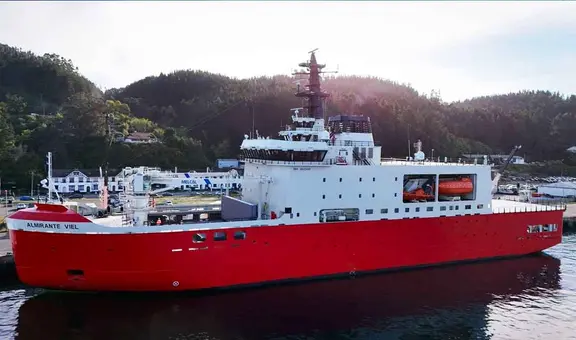 El sorprendente buque rompehielos que fue construido por primera vez en Sudamérica y puede navegar a -30 °C