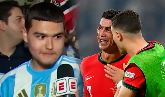 La insólita comparación de un hincha argentino tras el penal fallado de 'CR7' y 'Leo': "Messi no lloró"