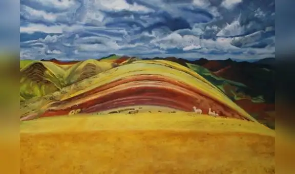 Pintura de Ximena Heraud en Londres