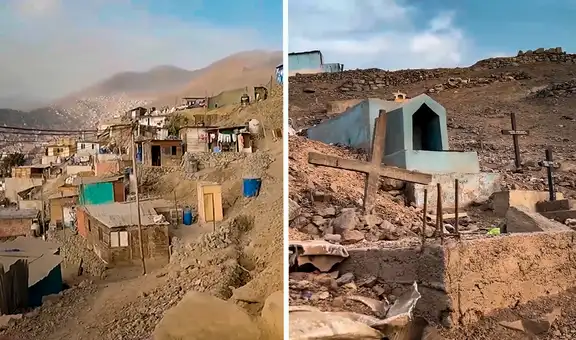 Estas casas de Independencia han sido construídas en un cementerio: Los niños juegan entre tumbas