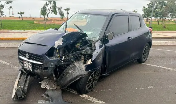 Despiste de auto en la Costa Verde deja 2 personas heridas a la altura de malecón de Magdalena