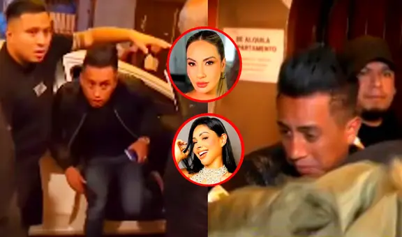 Christian Cueva reaparece en accidentada salida de cevichería tras polémica con Pamela López y Pamela Franco