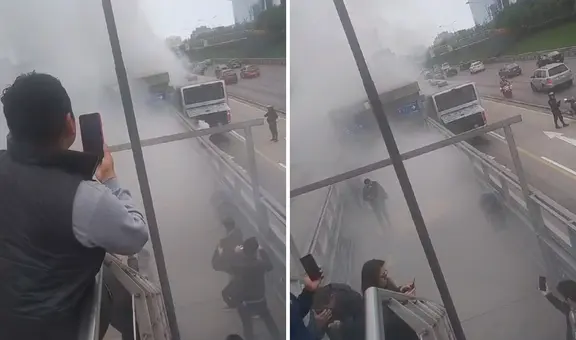 Bus del Metropolitano se llena de humo: ATU aclara que no fue incendio sino "falla mecánica"