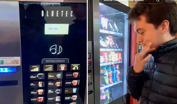 Estudiante de universidad Villarreal sorprendido al ver que máquina de café le cobró S/99 por un cappuccino