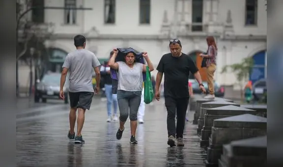 Distritos de Lima se ven afectados por fuertes lloviznas que duraron toda la noche
