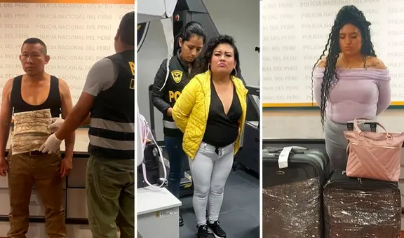 Sentencian a 4 'burriers' peruanos que llevaban cocaína a Europa desde el aeropuerto Jorge Chávez