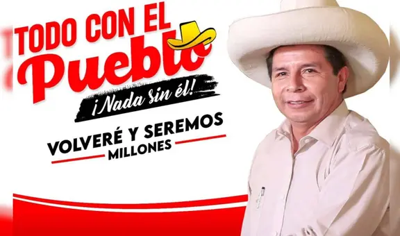 Todos con el Pueblo, partido al que Pedro Castillo se afilió desde la cárcel, solicita su inscripción al JNE