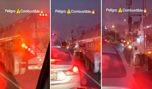 Malabarista sorprende a conductores en Perú al realizar peligroso acto con fuego frente a camión de combustible