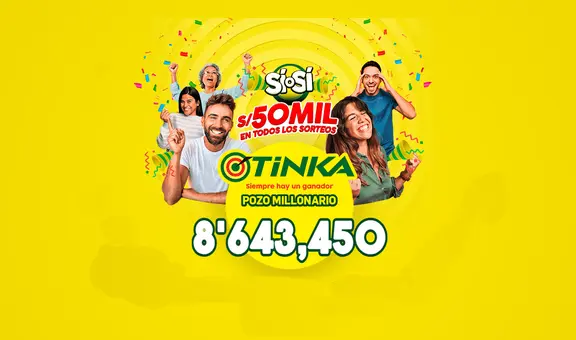 Resultados de La Tinka EN VIVO y sorteo de hoy, 14 de julio: sigue aquí números ganadores y pozo millonario