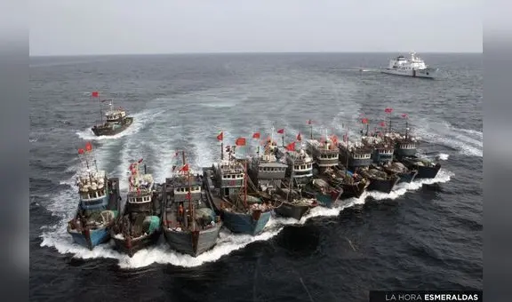 Barcos pesqueros chinos son identificados en una zona prohibida de Perú