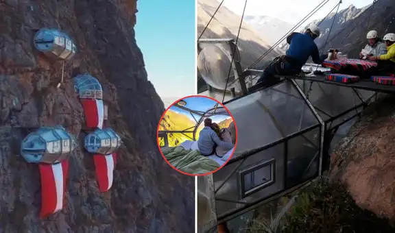 Este es el único hotel colgante de Sudamérica: se encuentra a 400 metros sobre el suelo