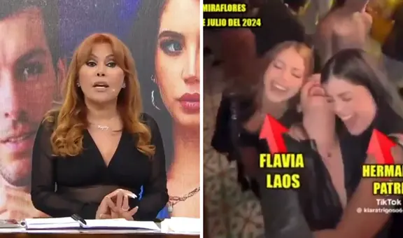 Hermanas de Patricio Parodi coincidieron con Flavia Laos y Magaly Medina señala: “No ocultan su felicidad”