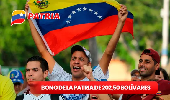 NUEVO BONO de 202,50 bolívares vía Sistema Patria: FECHA DE PAGO y cómo cobrar el SUBSIDIO en Venezuela