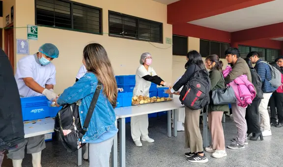 UNMSM: Cientos de alumnos acamparon para disfrutar del tradicional almuerzo especial por Fiestas Patrias