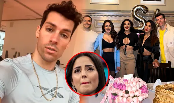 Patricio Parodi sigue disfrutando su soltería y aparece en el cumpleaños de Onelia Molina, novia de Mario Irivarren