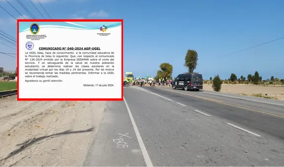 Tía María: UGEL anunció la paralización de actividades escolares en Islay, Arequipa