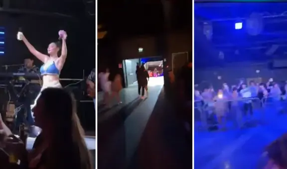 Pamela Franco debuta con concierto en Milán, pero público abandonó discoteca en pleno show