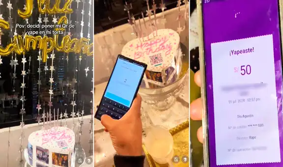 Peruana coloca un código QR de Yape a su torta para recibir dinero en lugar de regalos: “Lo recomiendo”