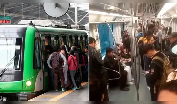 Metro de Lima: reportan largas colas y vagones de la Línea 1 varados rumbo a Villa El Salvador