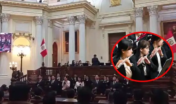 Orquesta de Corea del Sur cantó 'Contigo Perú' en el Congreso de la República por Día de la Independencia