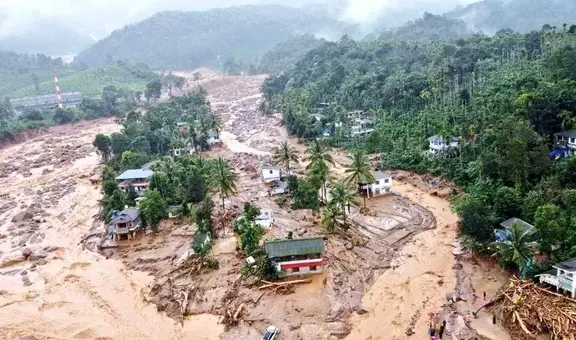 Tragedia en India: más de 100 muertos y cientos de desaparecidos bajo el lodo deja deslizamiento de tierra