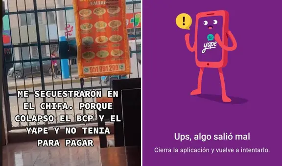 Peruano queda atrapado en chifa por caída de Yape: usuarios recomiendan tener efectivo